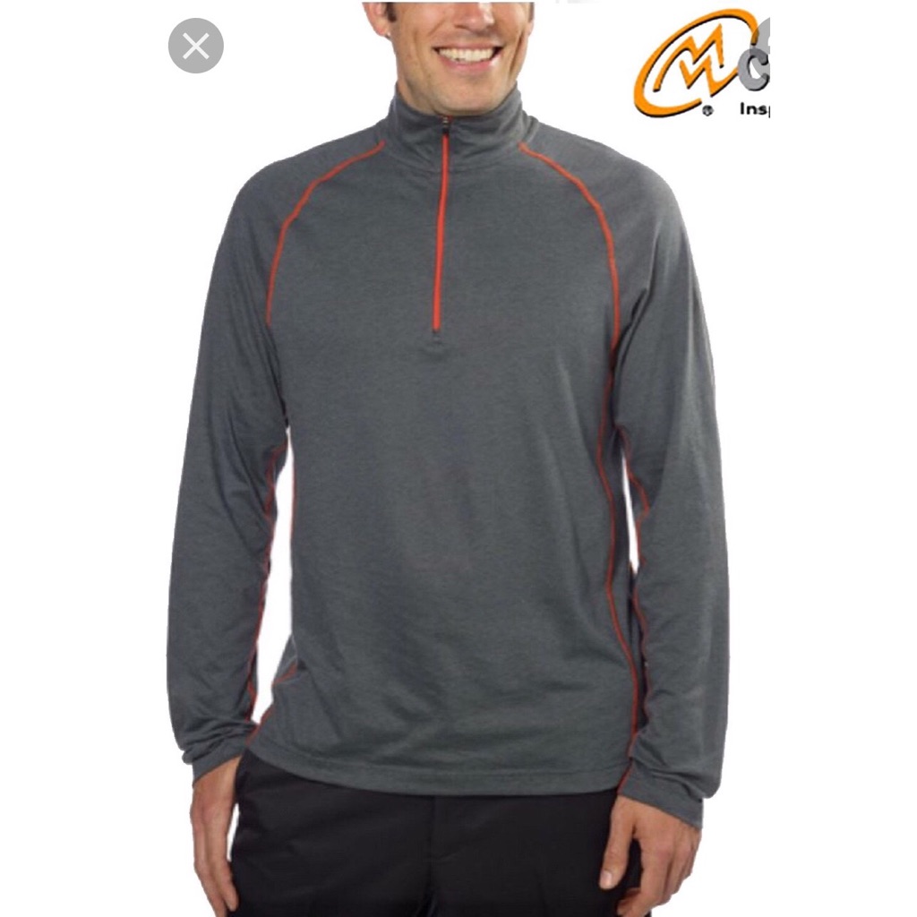 Nwot Cloudevil Half Zip Mock Neck Light Pullover M